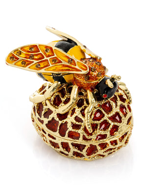 Keren Kopal Bee on Beehive Trinket Box