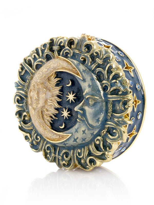 Celestial Sun and Moon Trinket Box