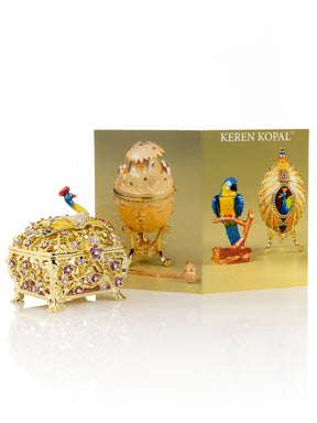 Keren Kopal Peacock Trinket Box
