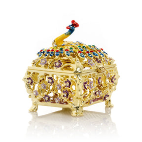 Keren Kopal Peacock Trinket Box
