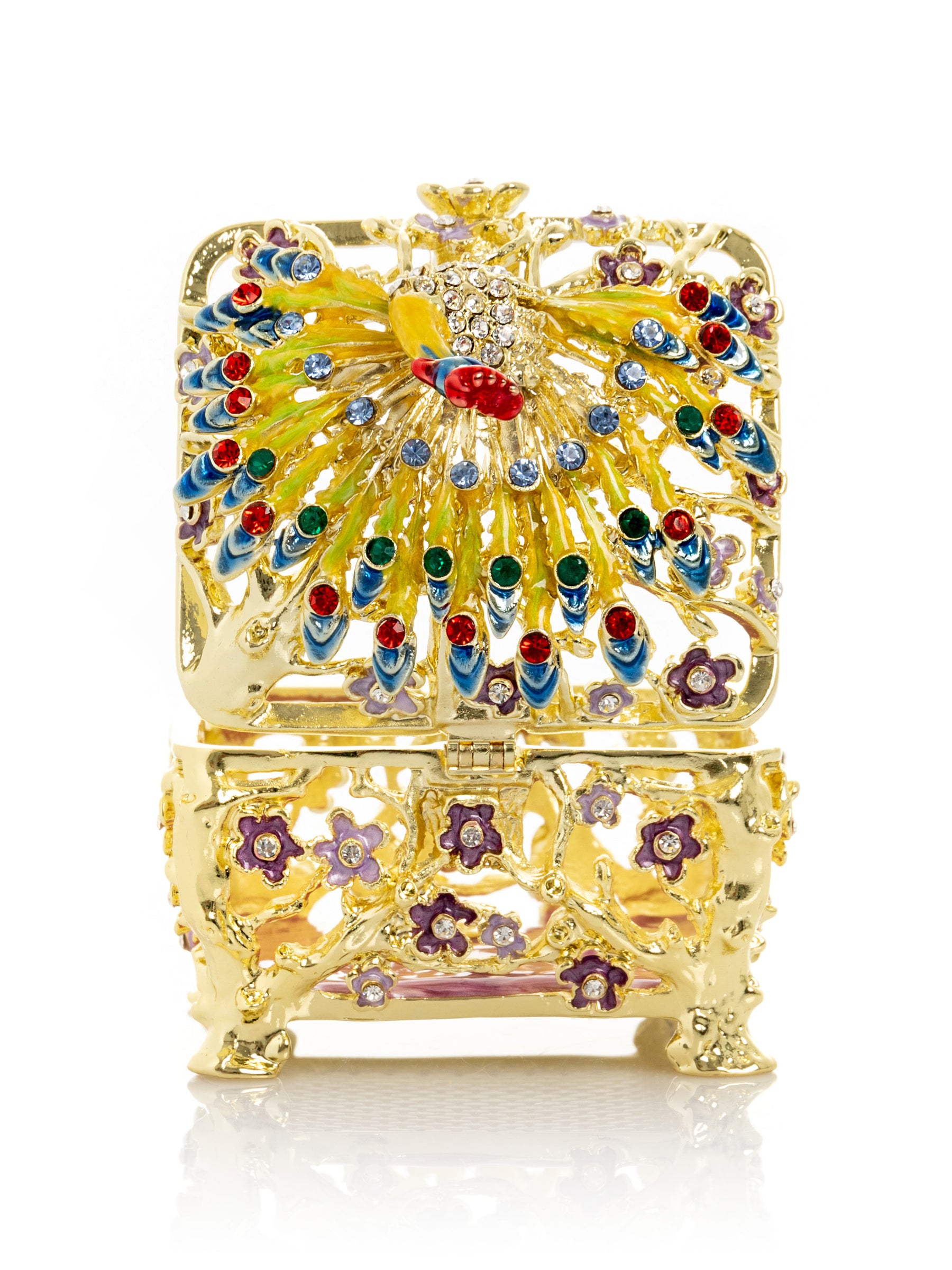 Keren Kopal Peacock Trinket Box