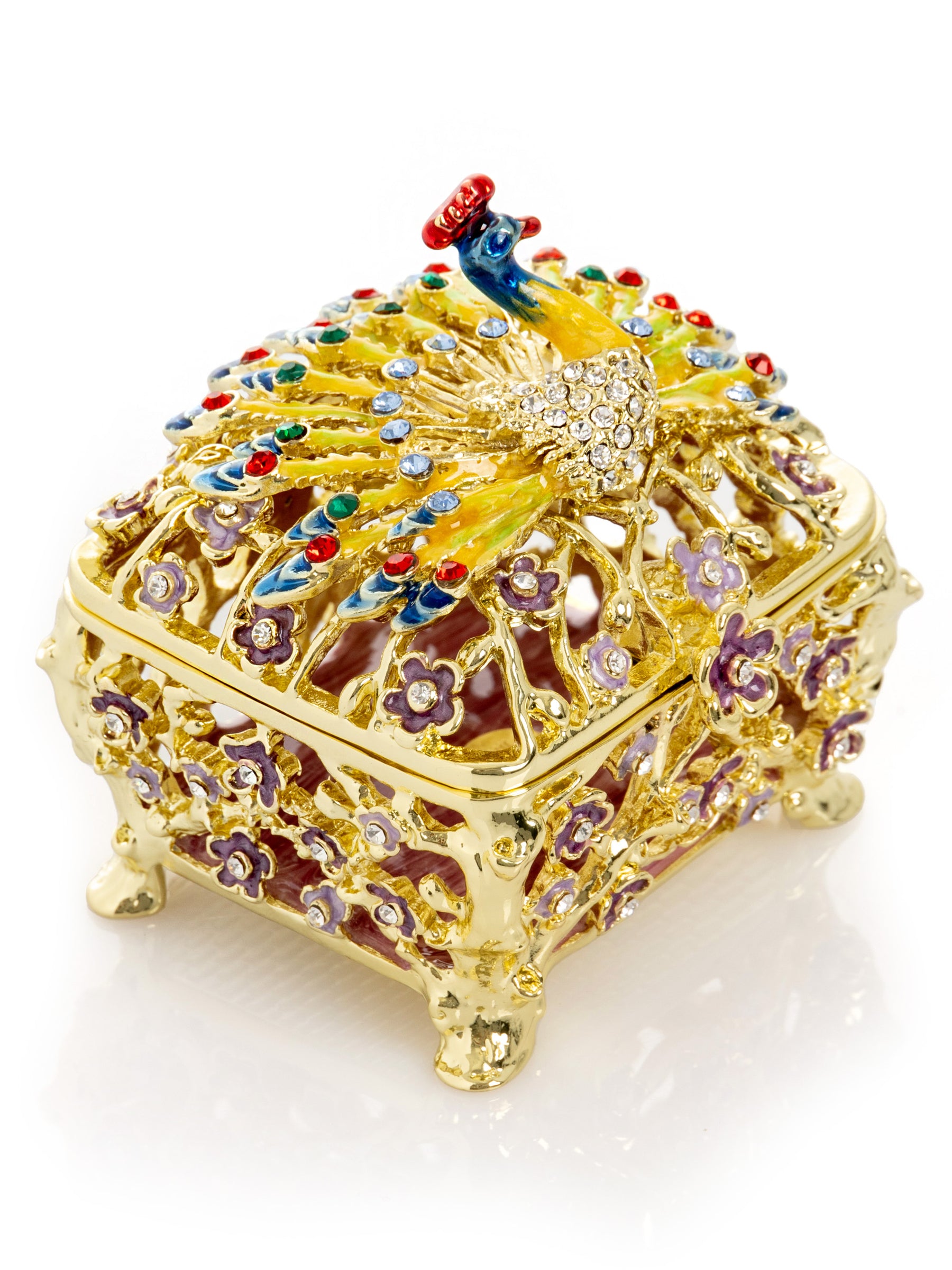 Keren Kopal Peacock Trinket Box
