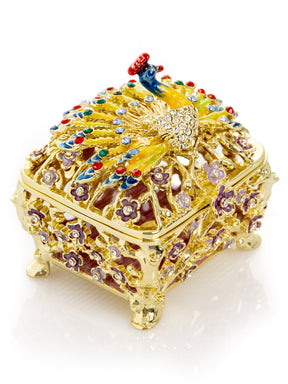 Keren Kopal Peacock Trinket Box
