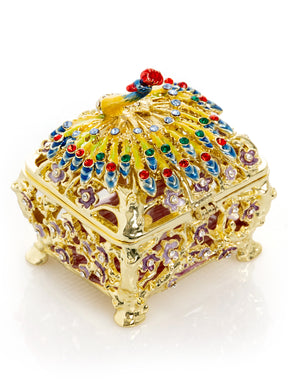 Keren Kopal Peacock Trinket Box