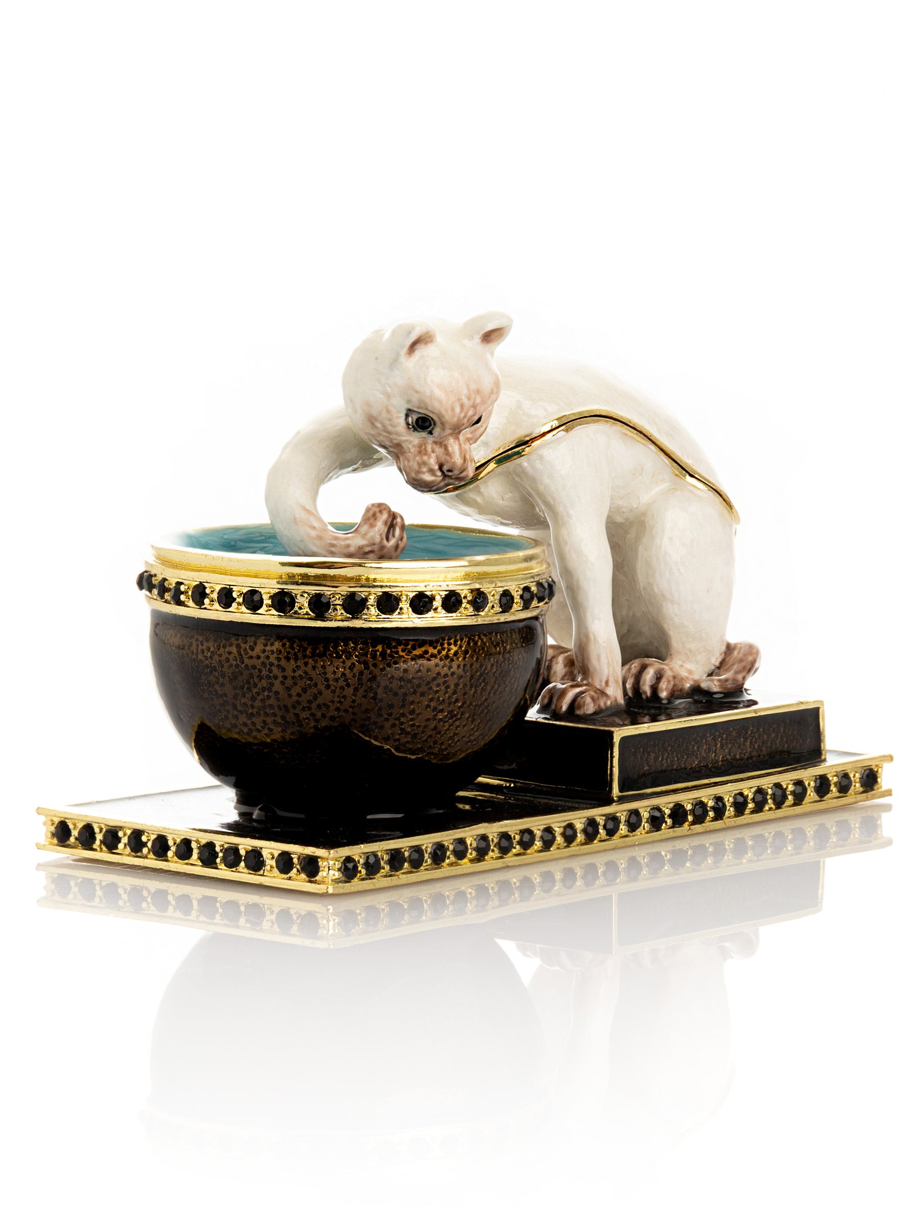 Keren Kopal Curious Cat & Fish Limited edition of 250 Trinket Box