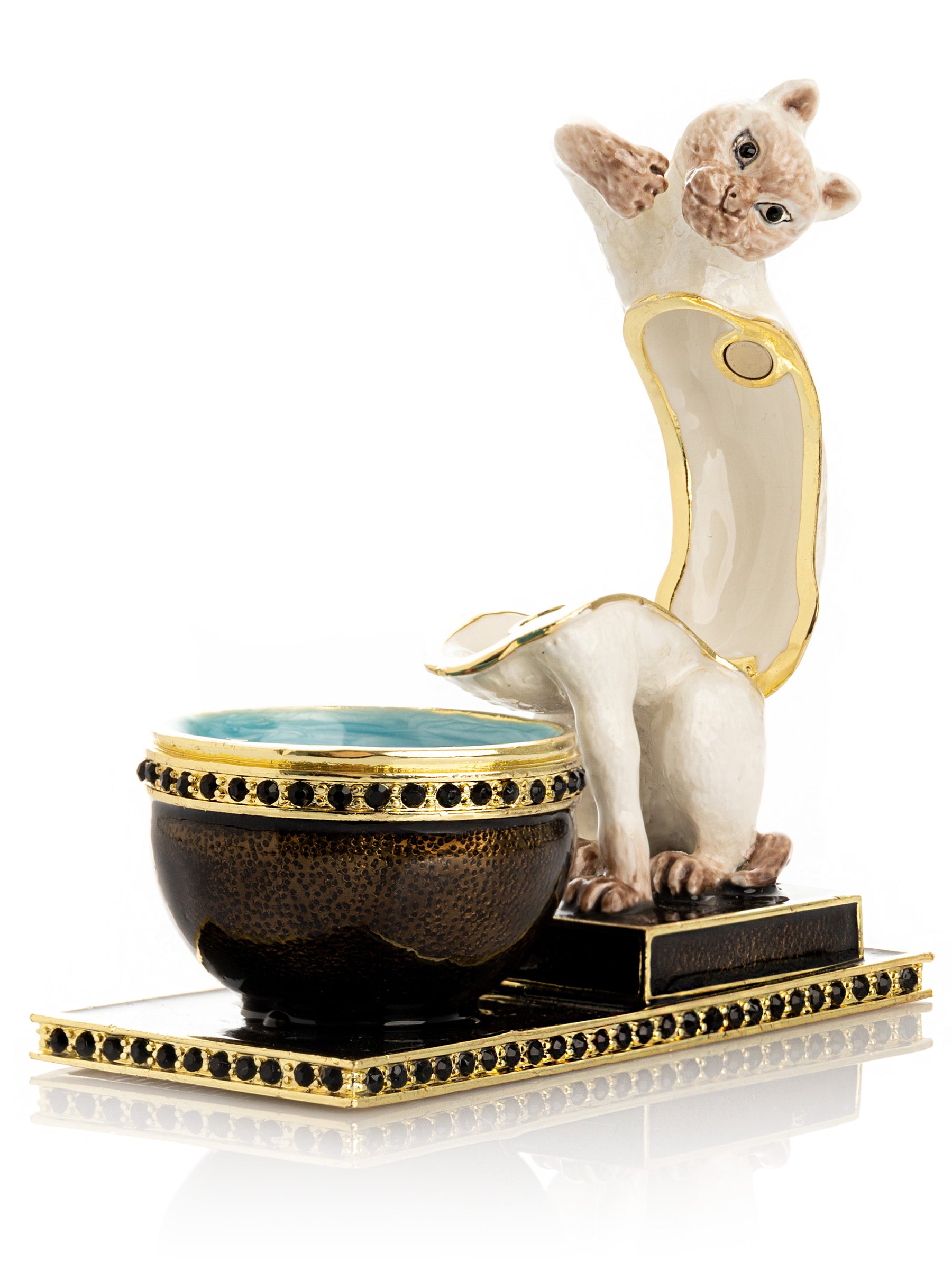 Keren Kopal Curious Cat & Fish Limited edition of 250 Trinket Box