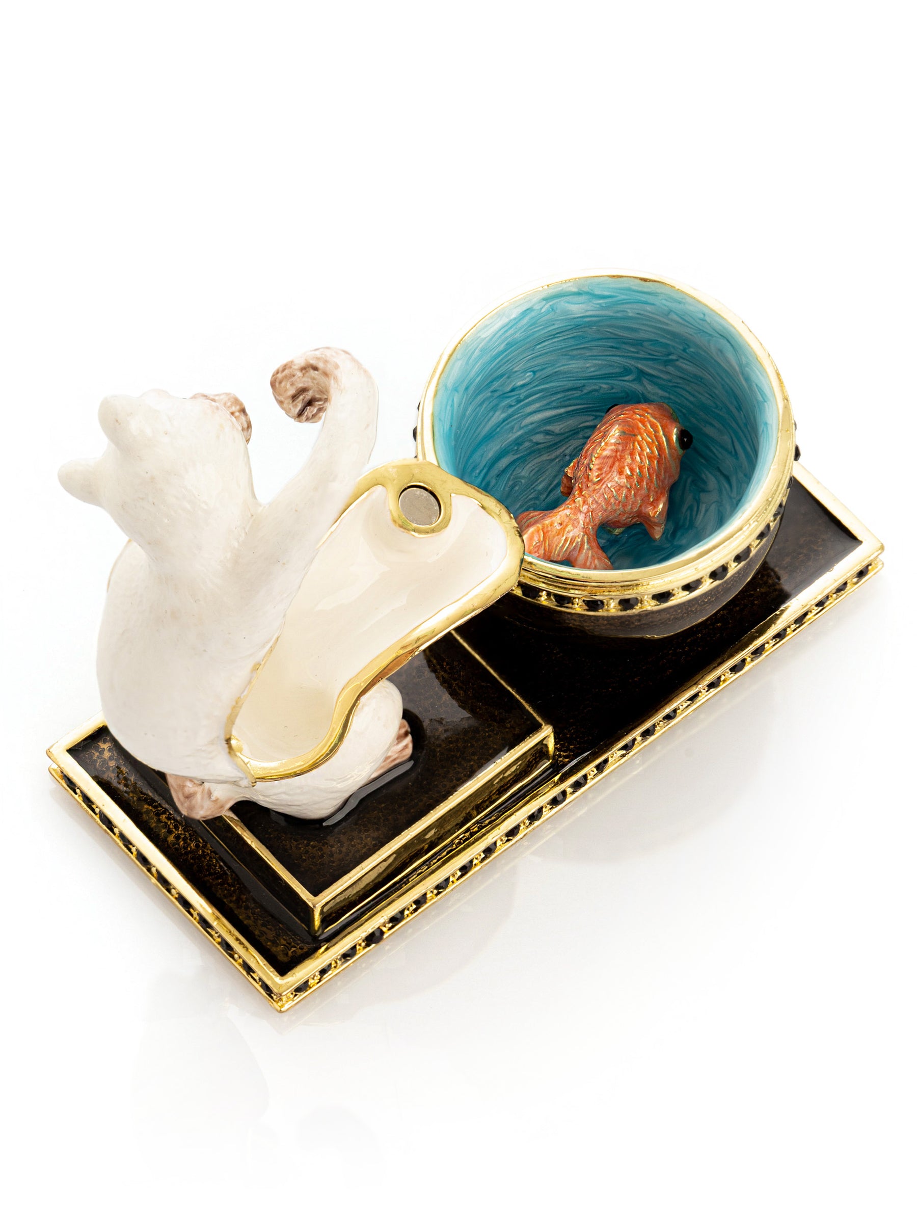 Keren Kopal Curious Cat & Fish Limited edition of 250 Trinket Box