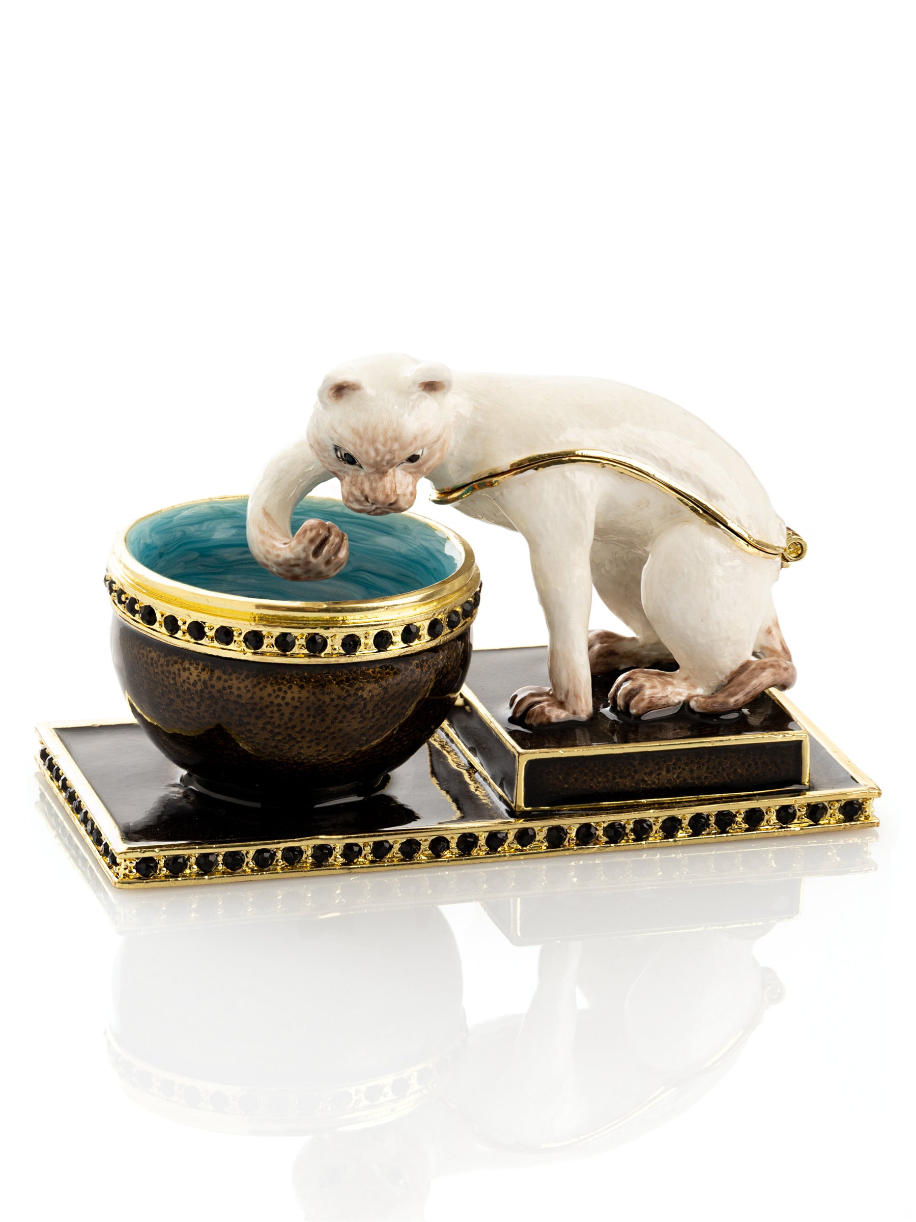 Keren Kopal Curious Cat & Fish Limited edition of 250 Trinket Box