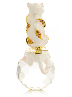 Keren Kopal White Cat on Crystal