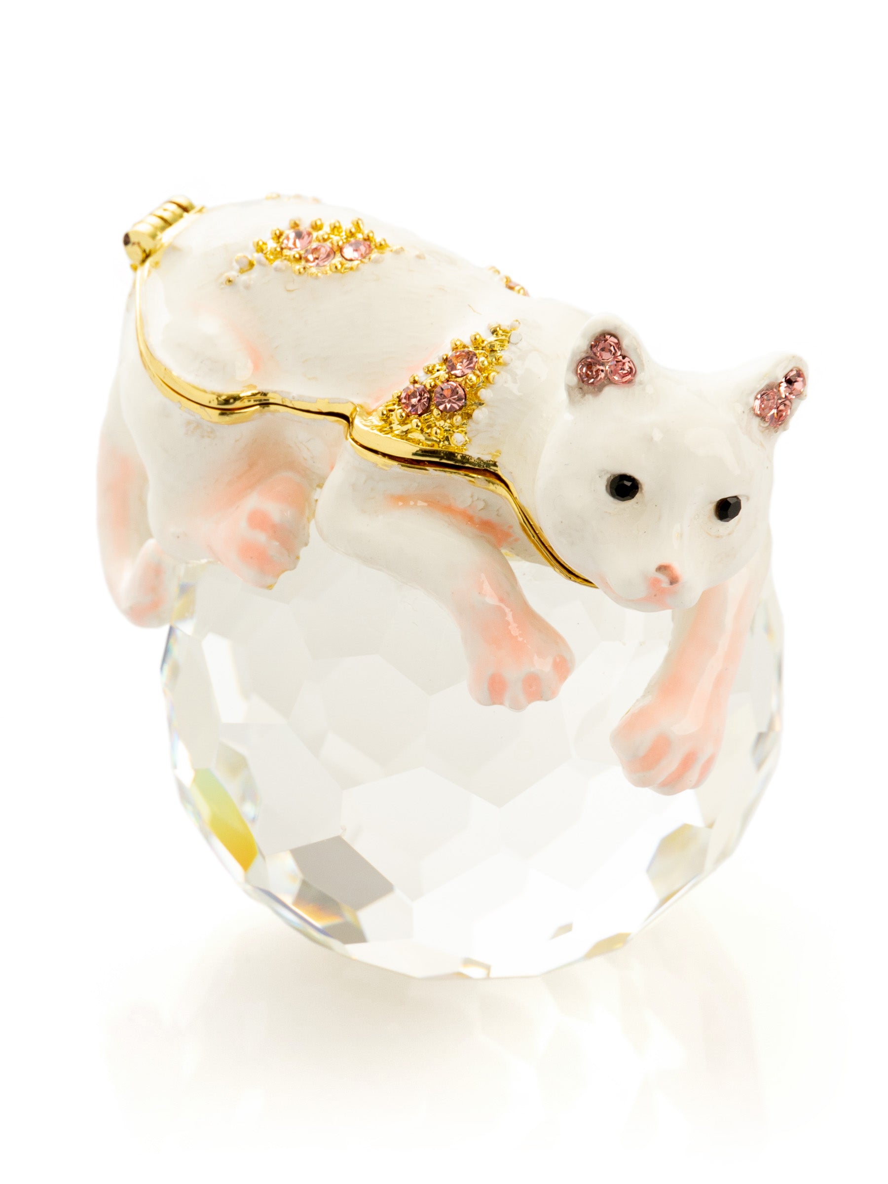 Keren Kopal White Cat on Crystal