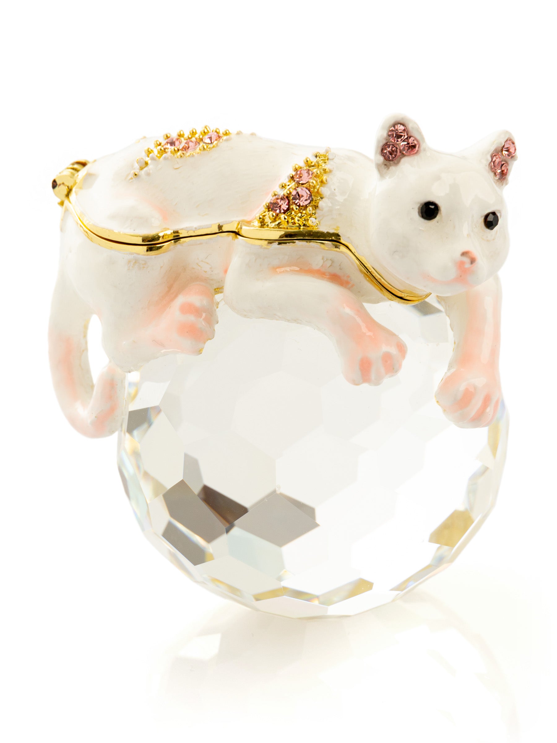 Keren Kopal White Cat on Crystal