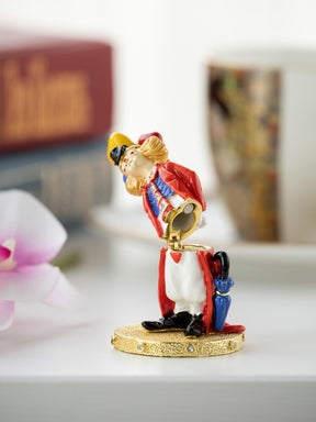 Funny Circus Clown with Umbrella trinket box