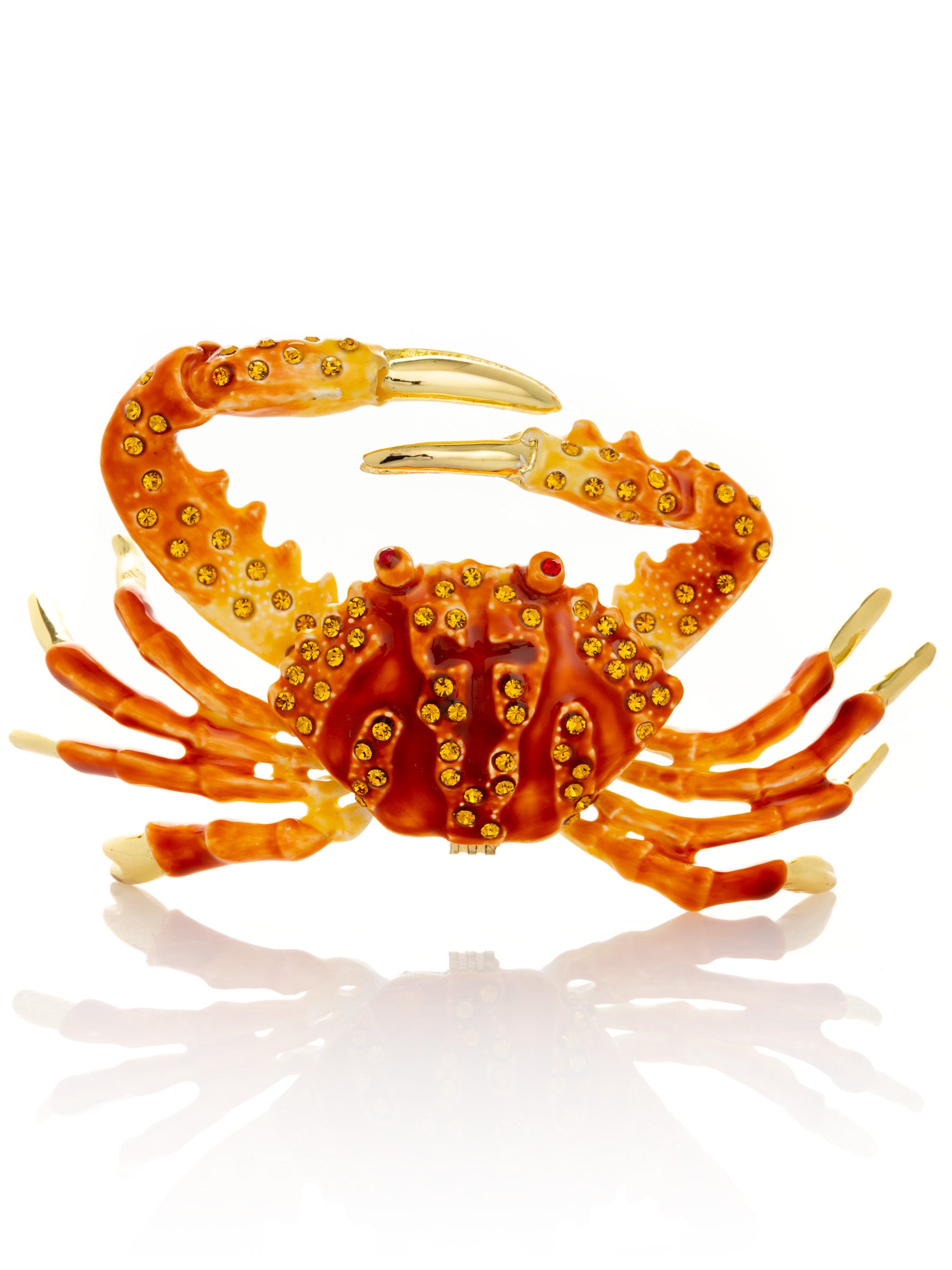 Orange Crab trinket box