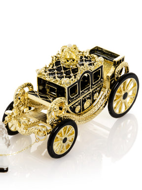 Keren Kopal White Horse Pulling a Golden Carriage