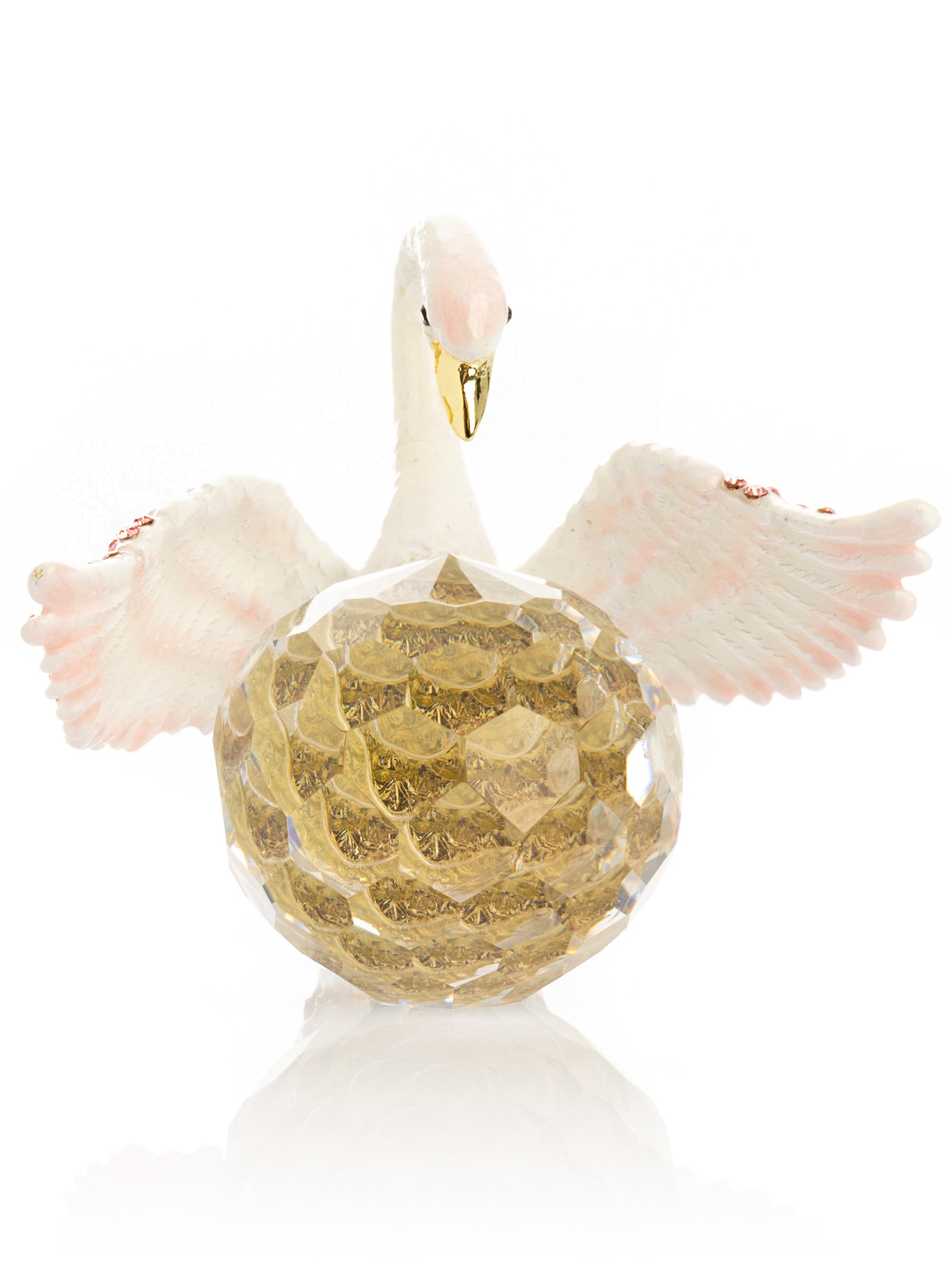 Keren Kopal White Swan Holding Crystal