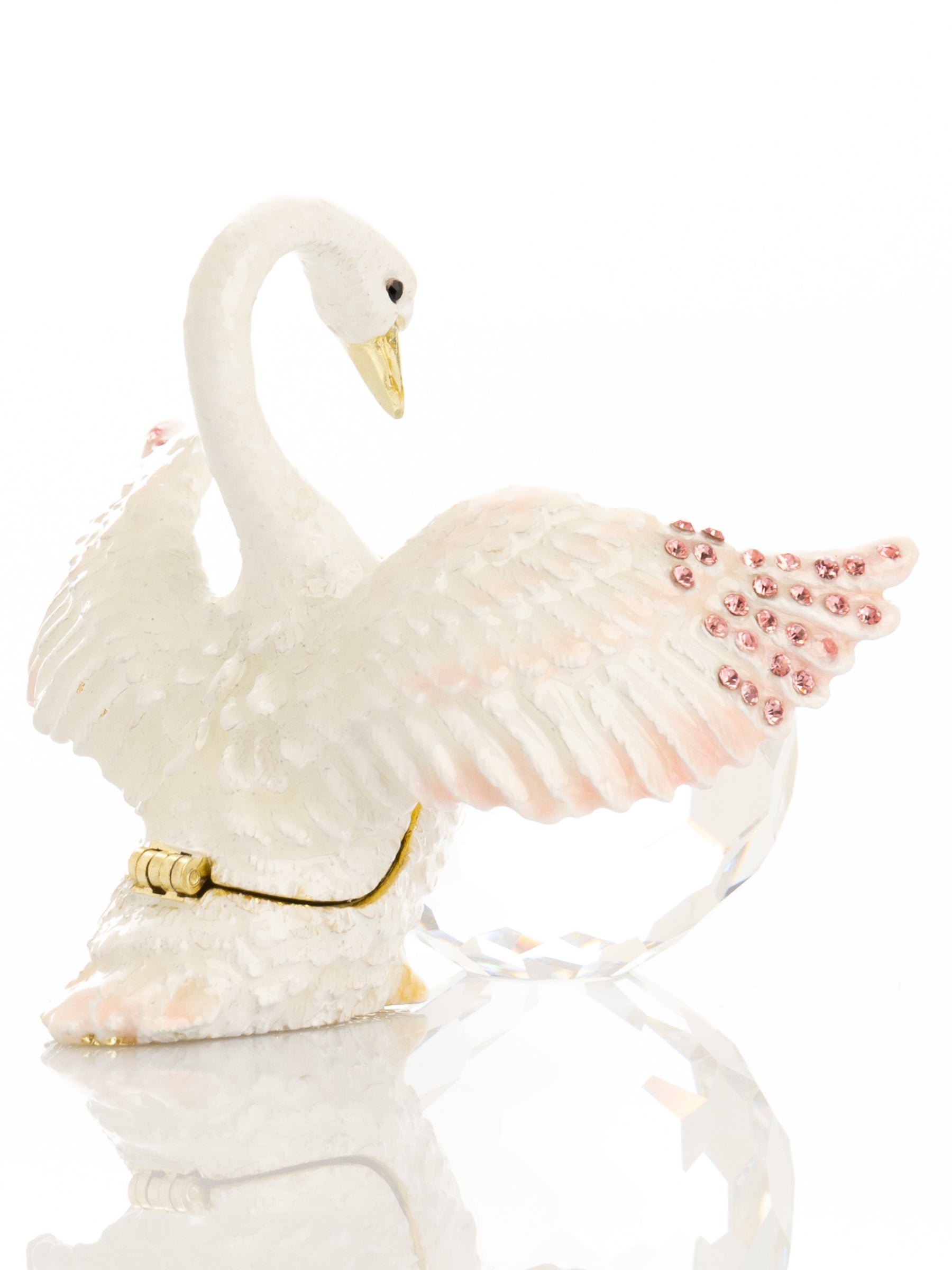Keren Kopal White Swan Holding Crystal