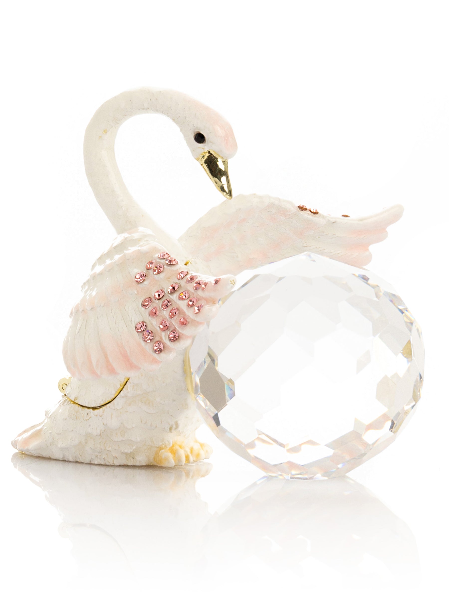 Keren Kopal White Swan Holding Crystal