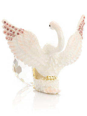 Keren Kopal White Swan Holding Crystal