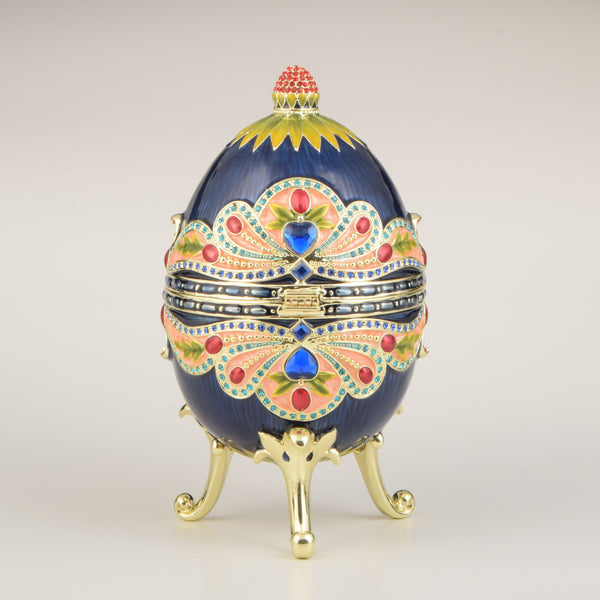 Blue Colorful Russian Egg