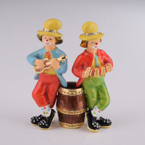 Keren Kopal Two Circus Clowns Playing Music
