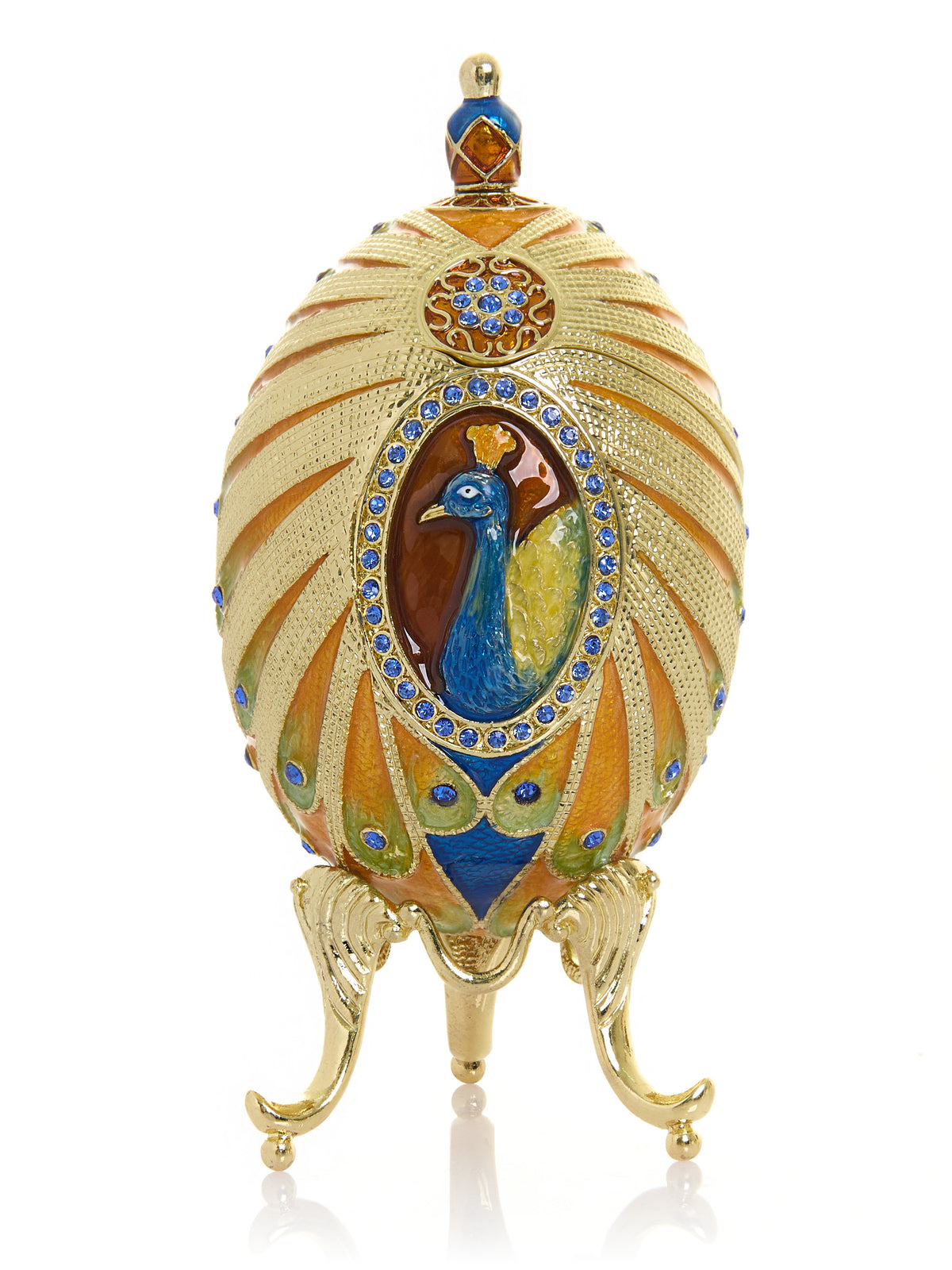 Keren Kopal Colorful Peacock Faberge Egg