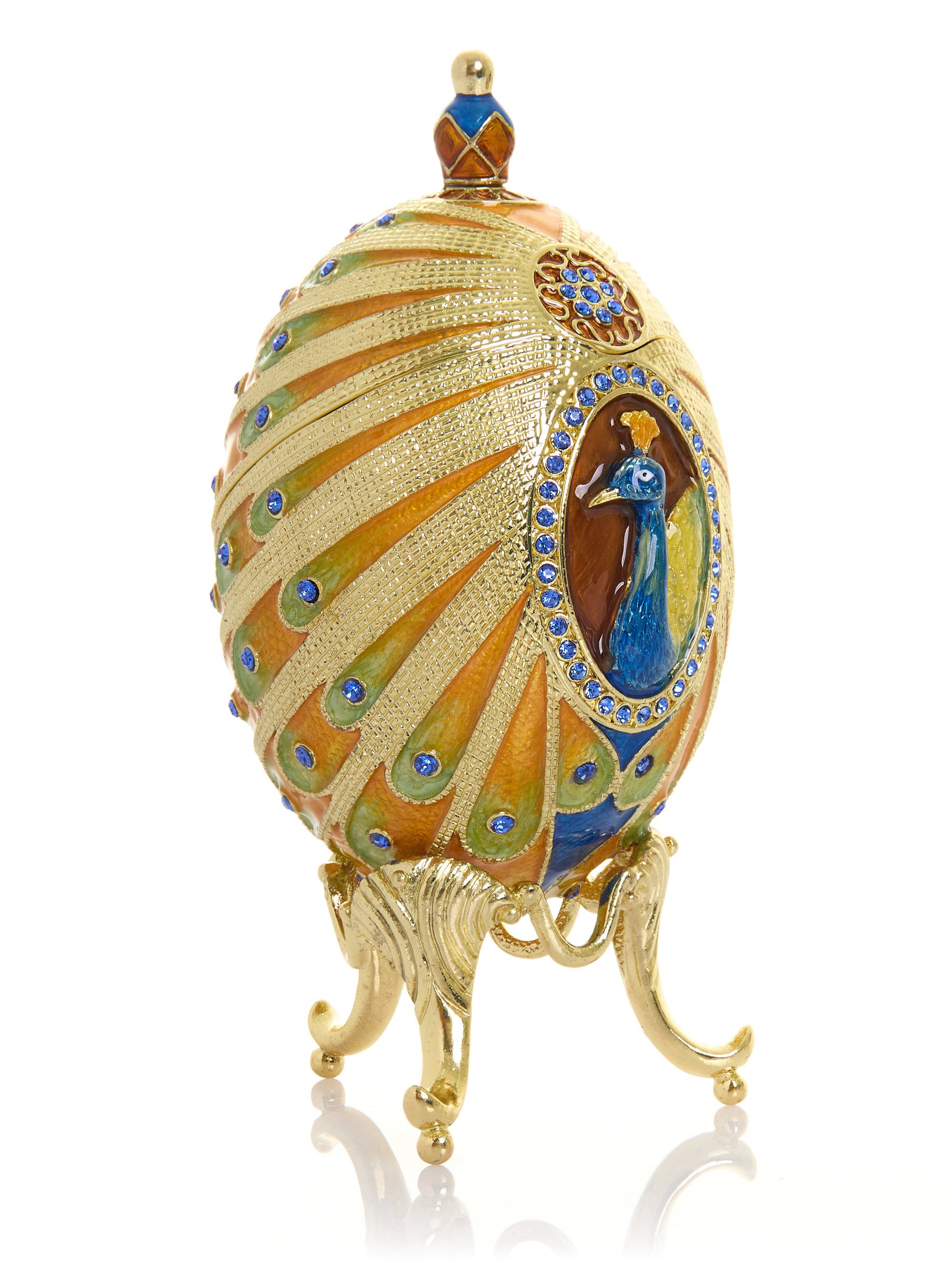 Keren Kopal Colorful Peacock Faberge Egg