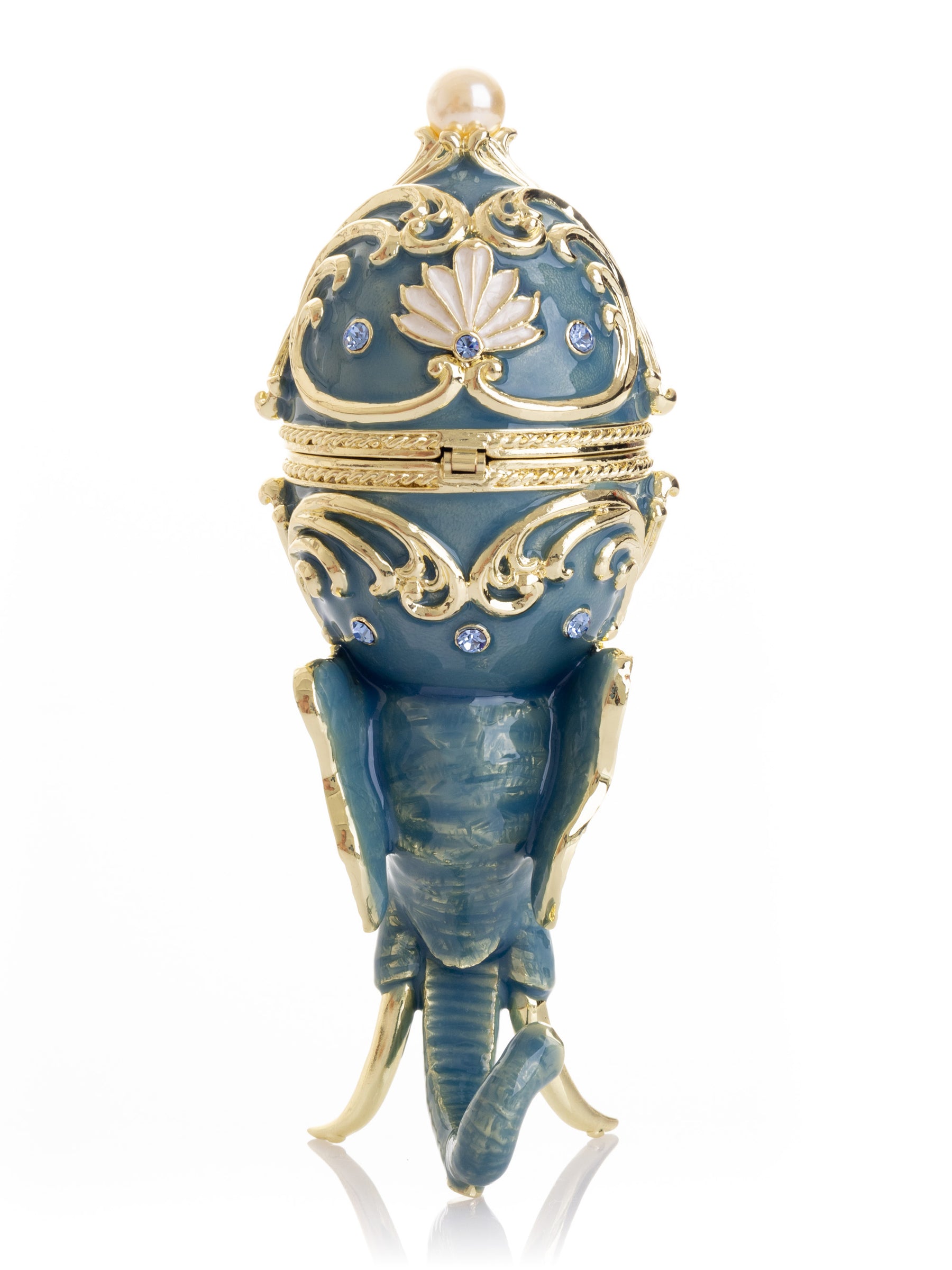 Keren Kopal Unique Easter Egg Elephant Pedestal