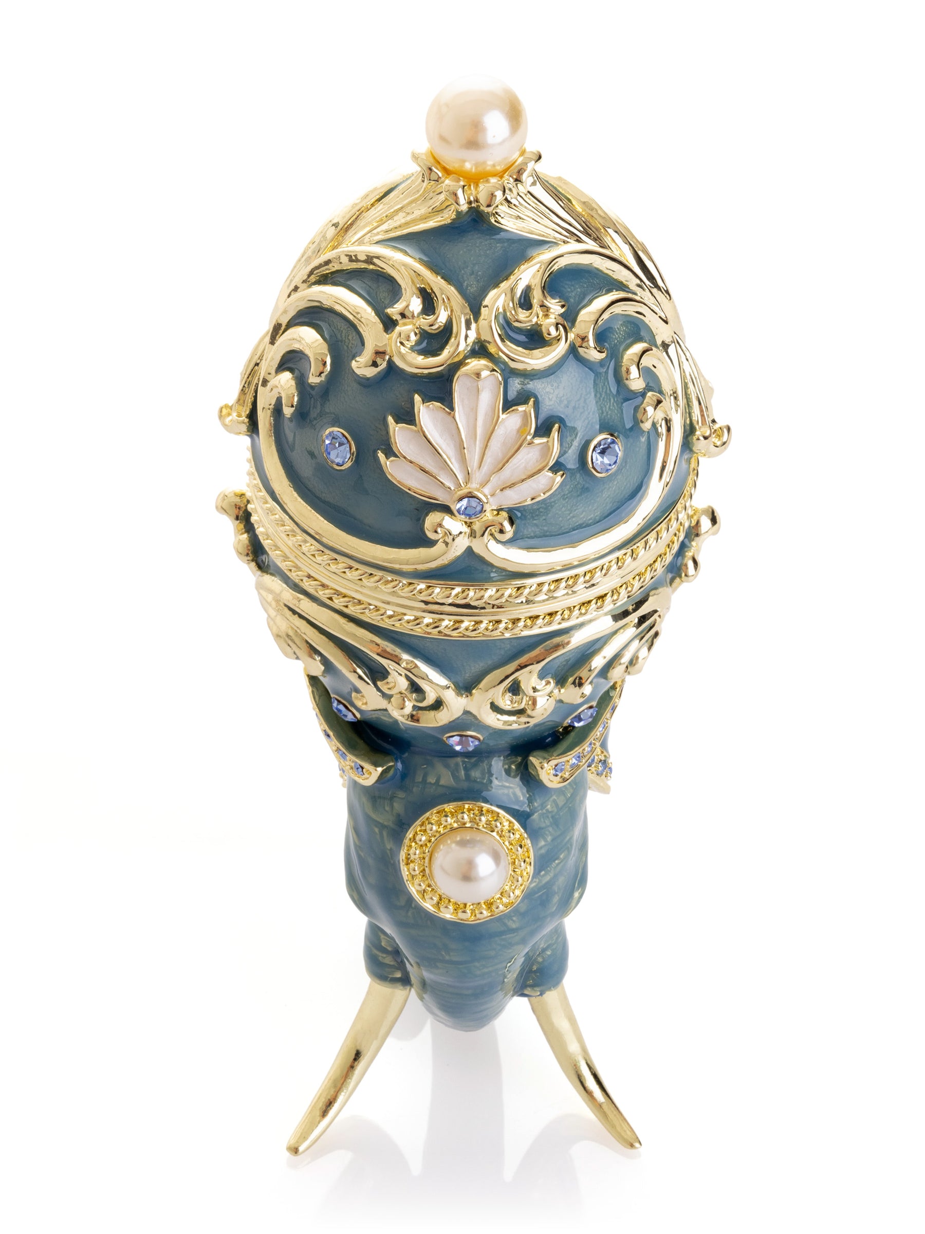 Keren Kopal Unique Easter Egg Elephant Pedestal