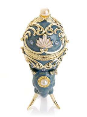 Keren Kopal Unique Easter Egg Elephant Pedestal