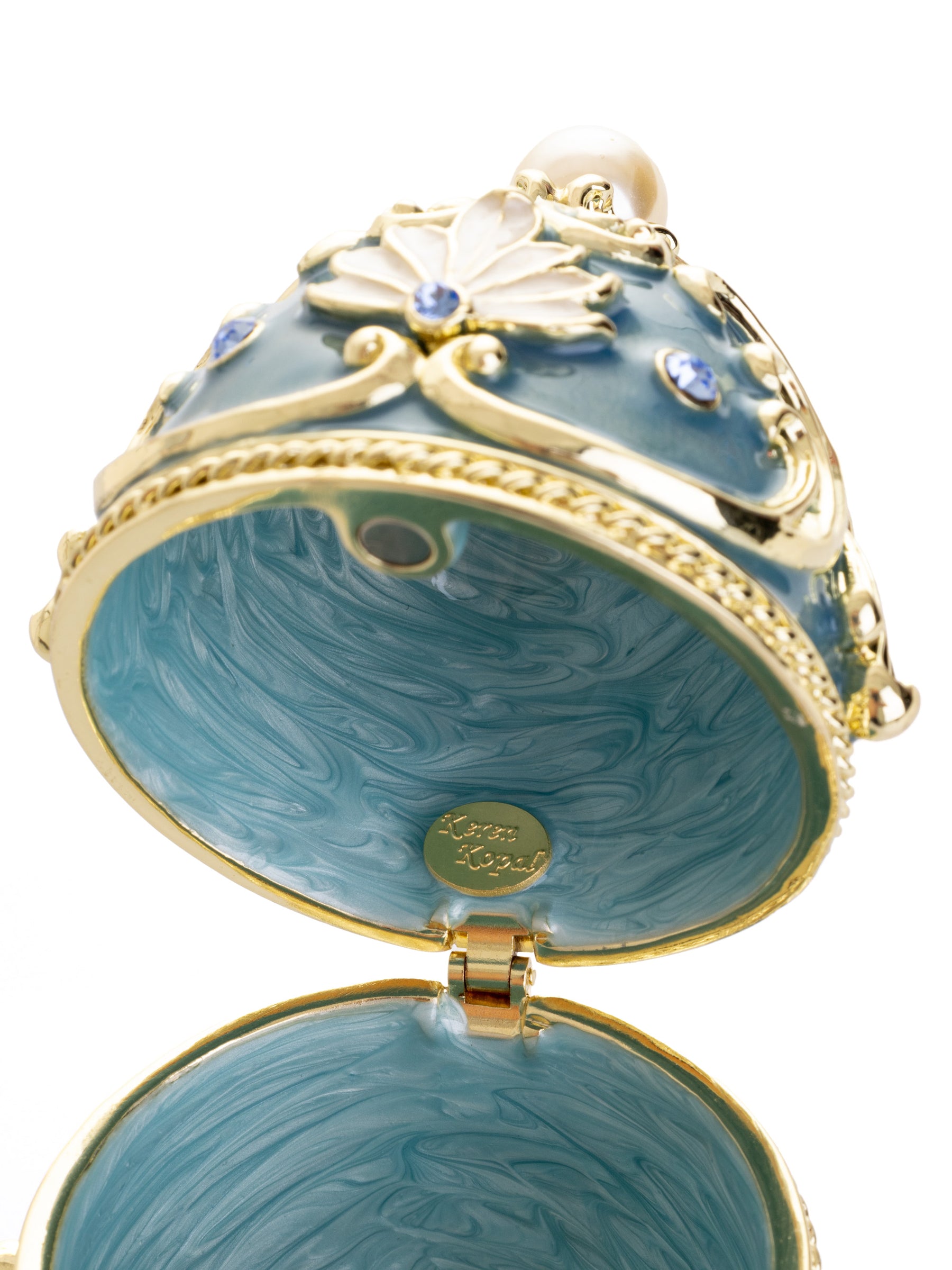 Keren Kopal Unique Easter Egg Elephant Pedestal