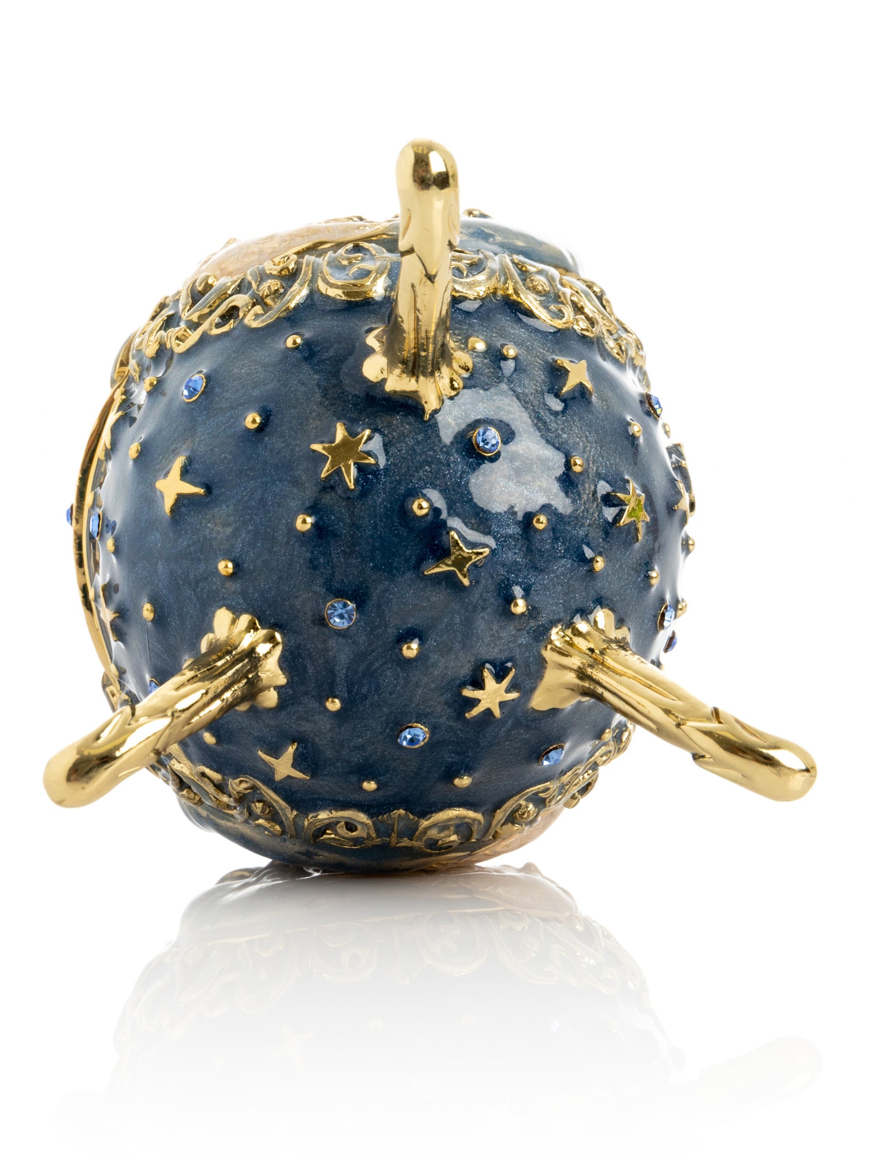 Keren Kopal Celestial Sun and Moon Egg Trinket Box
