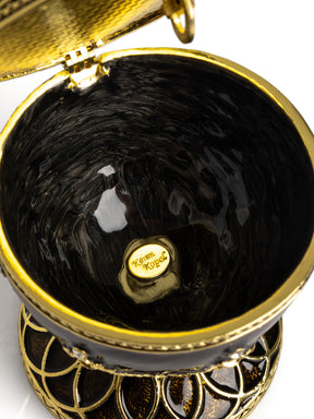 Black Faberge Egg with Snakes