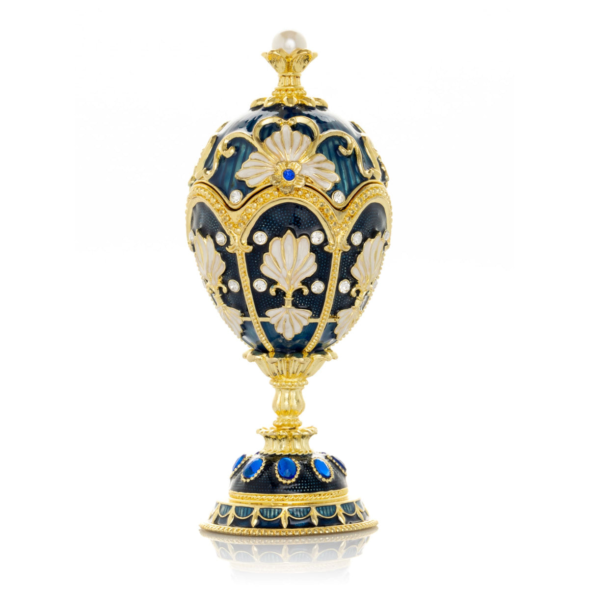 Music Playing Blue Faberge Egg