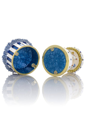 Keren Kopal Blue Wind up Horse Carousel & trinket Box Limited Edition 1-250