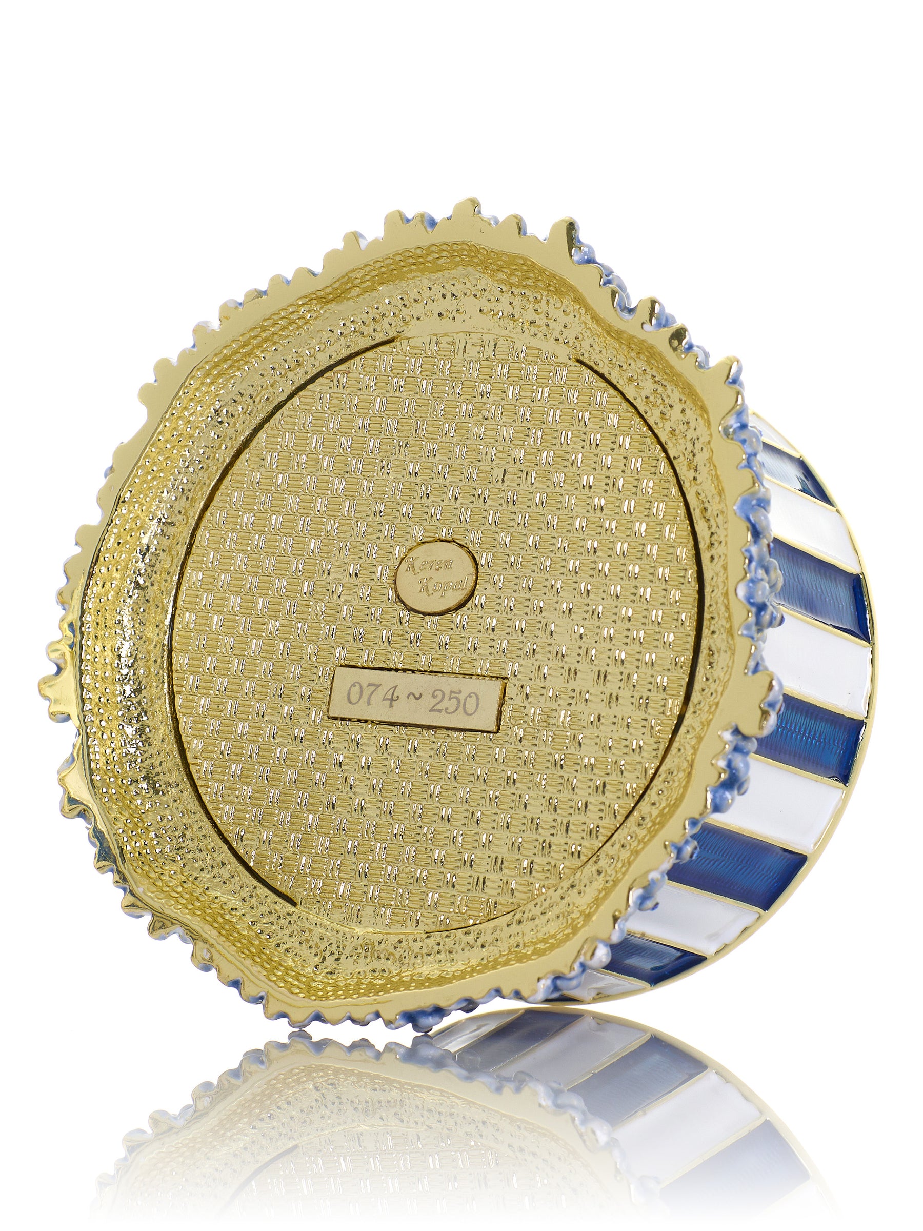 Keren Kopal Blue Wind up Horse Carousel & trinket Box Limited Edition 1-250