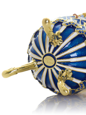 Keren Kopal Blue Wind up Horse Carousel