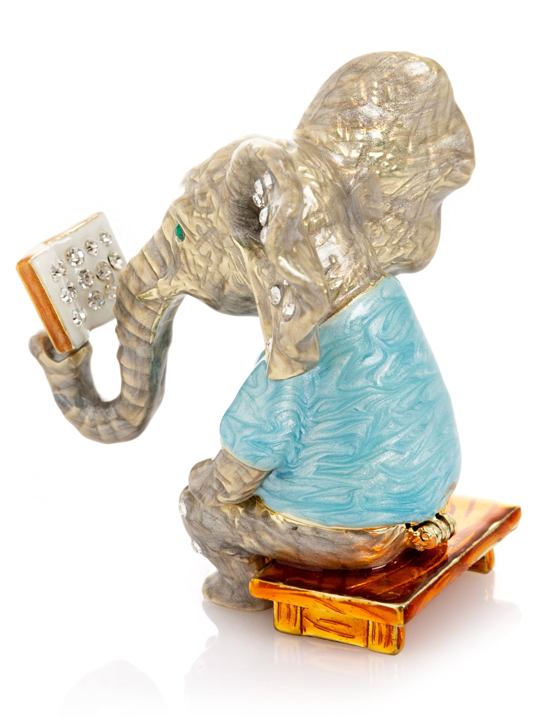 Keren Kopal Elephant Sitting and Reading a Book