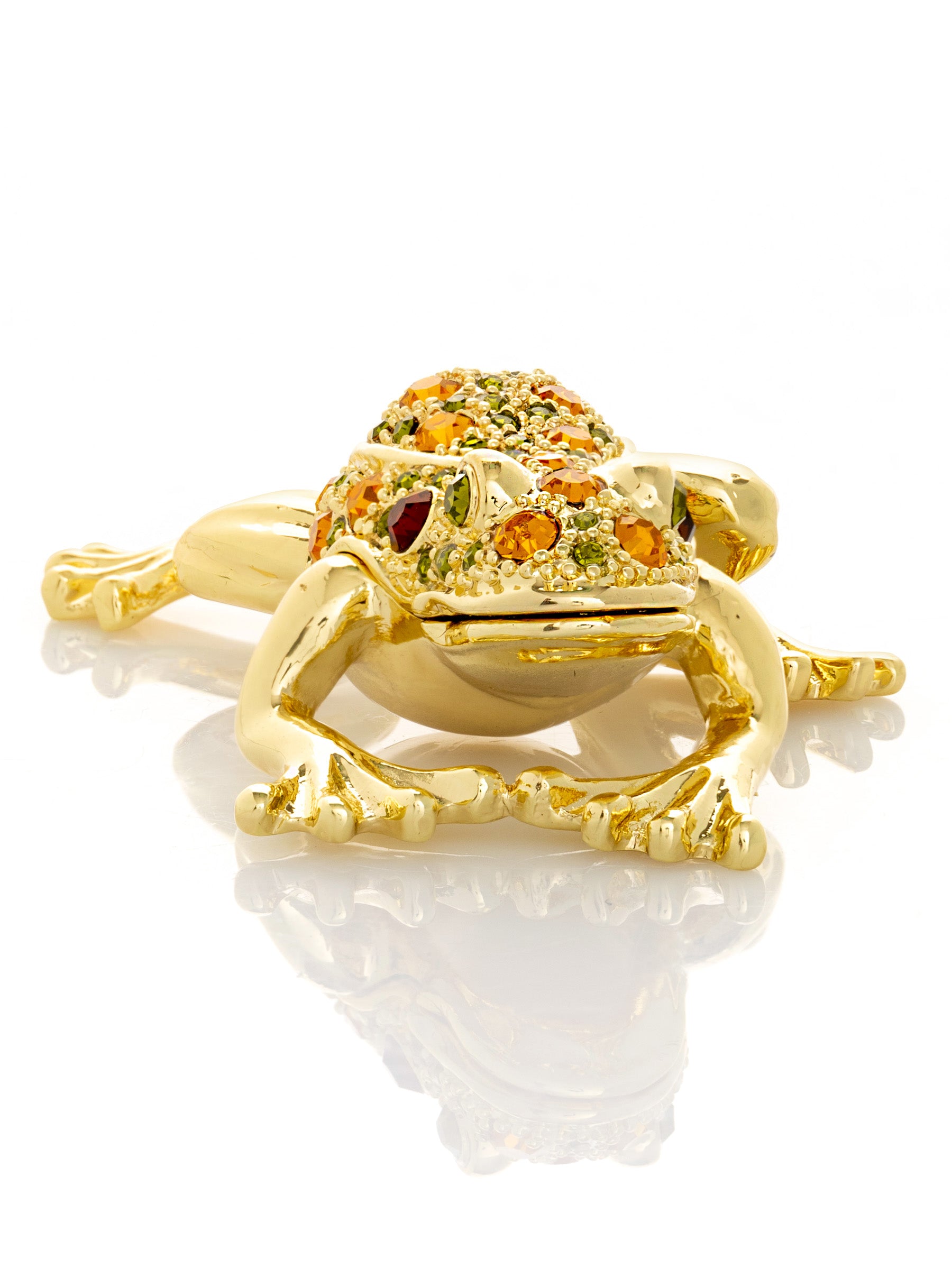 Golden Frog Trinket Box