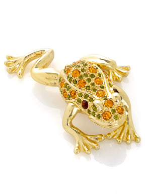 Golden Frog Trinket Box