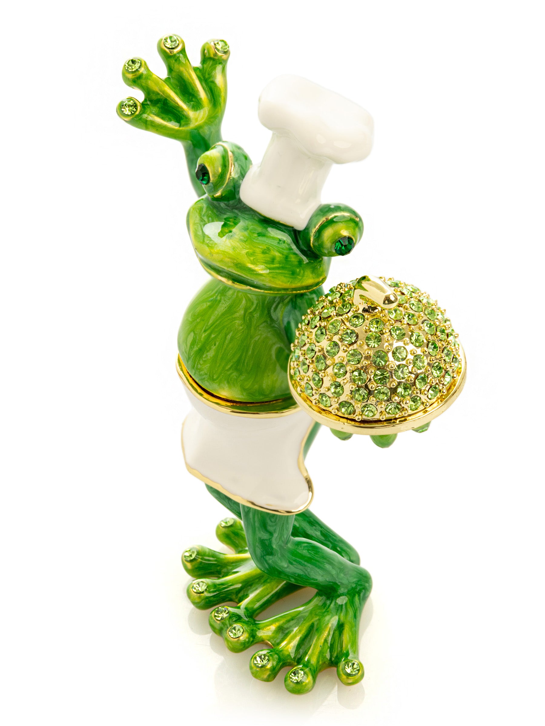 Keren Kopal Gourmet Frog Chef Trinket Box