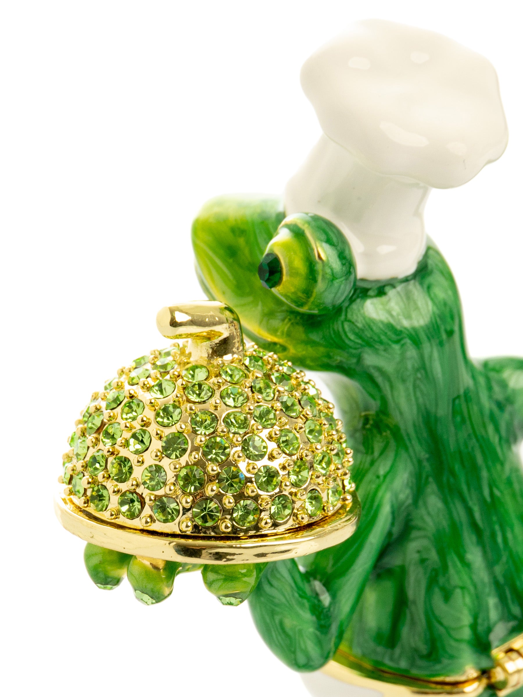 Keren Kopal Gourmet Frog Chef Trinket Box