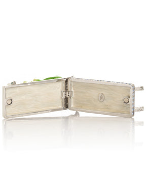 Keren Kopal Relaxing Frog Reading a book on Sun Lounger Trinket Box