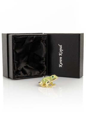 Keren Kopal Green and Gold Sitting Toad