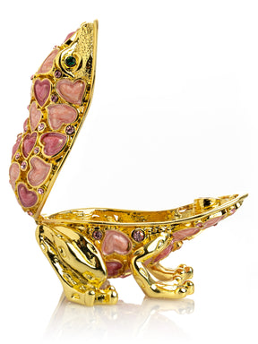 Keren Kopal Golden Frog Decorated with Hearts