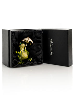 Keren Kopal Frog holding an Umbrella