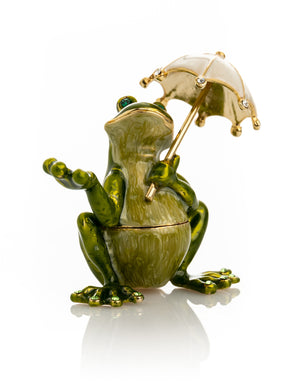 Keren Kopal Frog holding an Umbrella