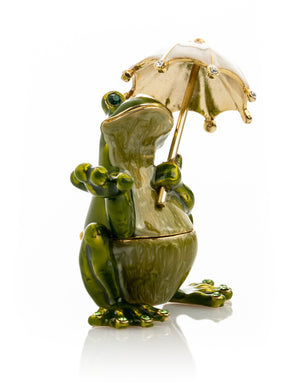 Keren Kopal Frog holding an Umbrella