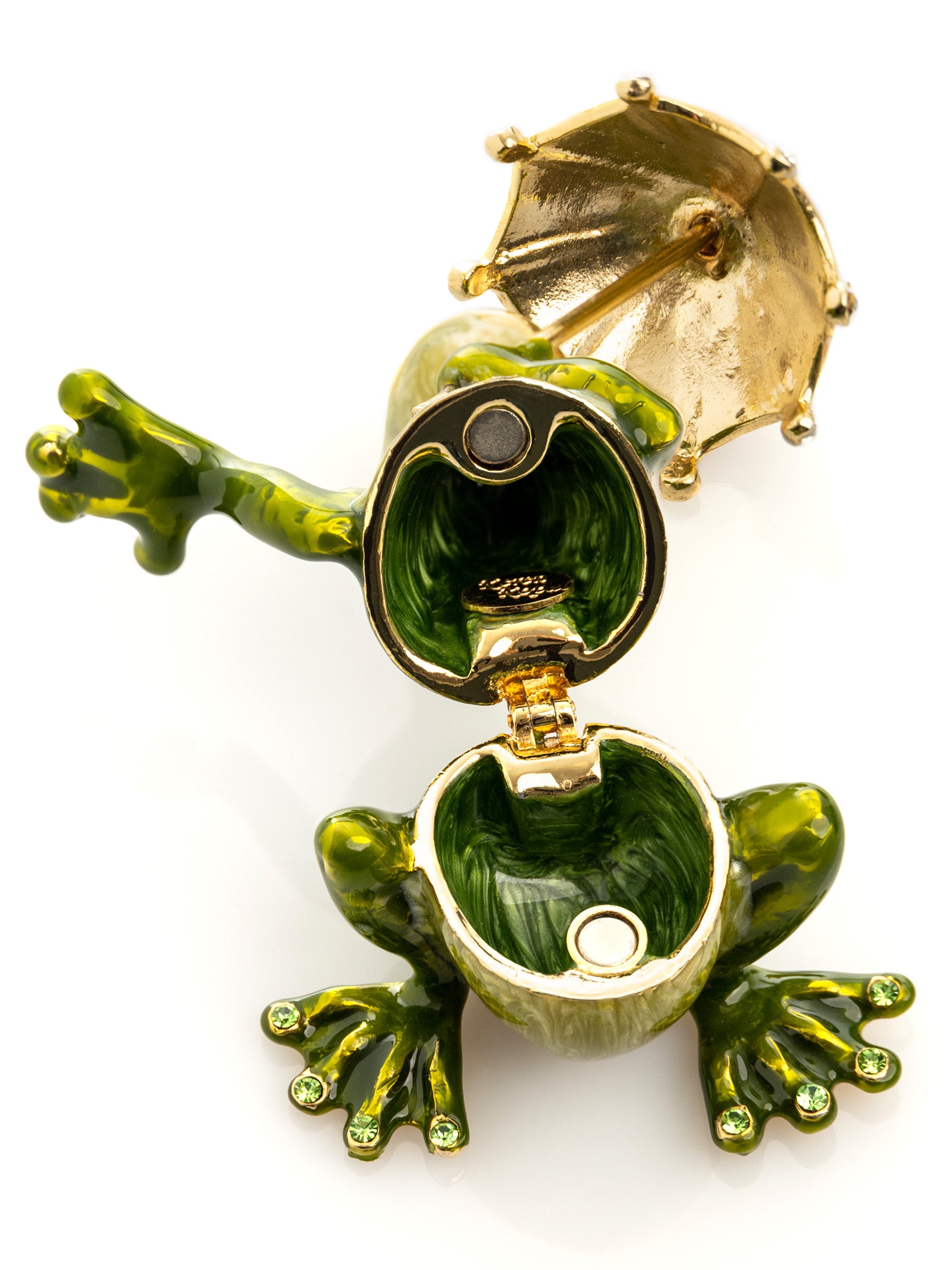 Keren Kopal Frog holding an Umbrella