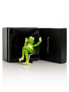 Frog Taking a Selfie Trinket Box