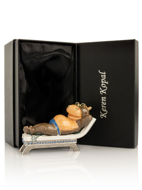 Keren Kopal Relaxing Hippo on Sun Lounger Trinket Box